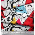 thumbnail image 3 of Soimoi Cotton Poplin Fabric Animal Skin & Triangle Geometric Print Fabric by the Yard 42 Inch Wide, 3 of 3