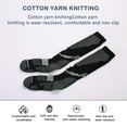 thumbnail image 3 of Penkiiy Middle Socks for Men Men's Adult High Tube Thickened Warm Ski Socks Men's And Women's Winter Towel Socks High Tube Outdoor Climbing Sports Socks Black Socks, 3 of 4