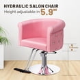 thumbnail image 5 of UBesGoo Barber Chair Salon Styling Chair Black Gold Hydraulic Pump, Pink, 5 of 8