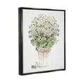 thumbnail image 2 of Stupell Industries Round Flower Bouquet Small White Dainty Petals Painting Jet Black Floating Framed Canvas Print Wall Art, Design by Cindy Jacobs, 2 of 5