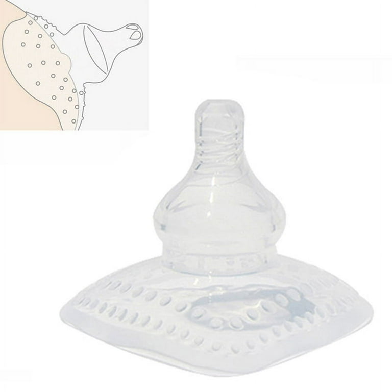 OUSITAID Nipple Shield - Premium Contact Nippleshield for Breastfeeding  Semicircle Style Maternity Silicone Nipple Shield Protectors Breastfeeding
