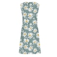 thumbnail image 4 of Taylonsss Womens Summer Dress Sleeveless Strappy V Neck Flowy Casual Floral Print Beach Vacation Maxi Dress, 4 of 5