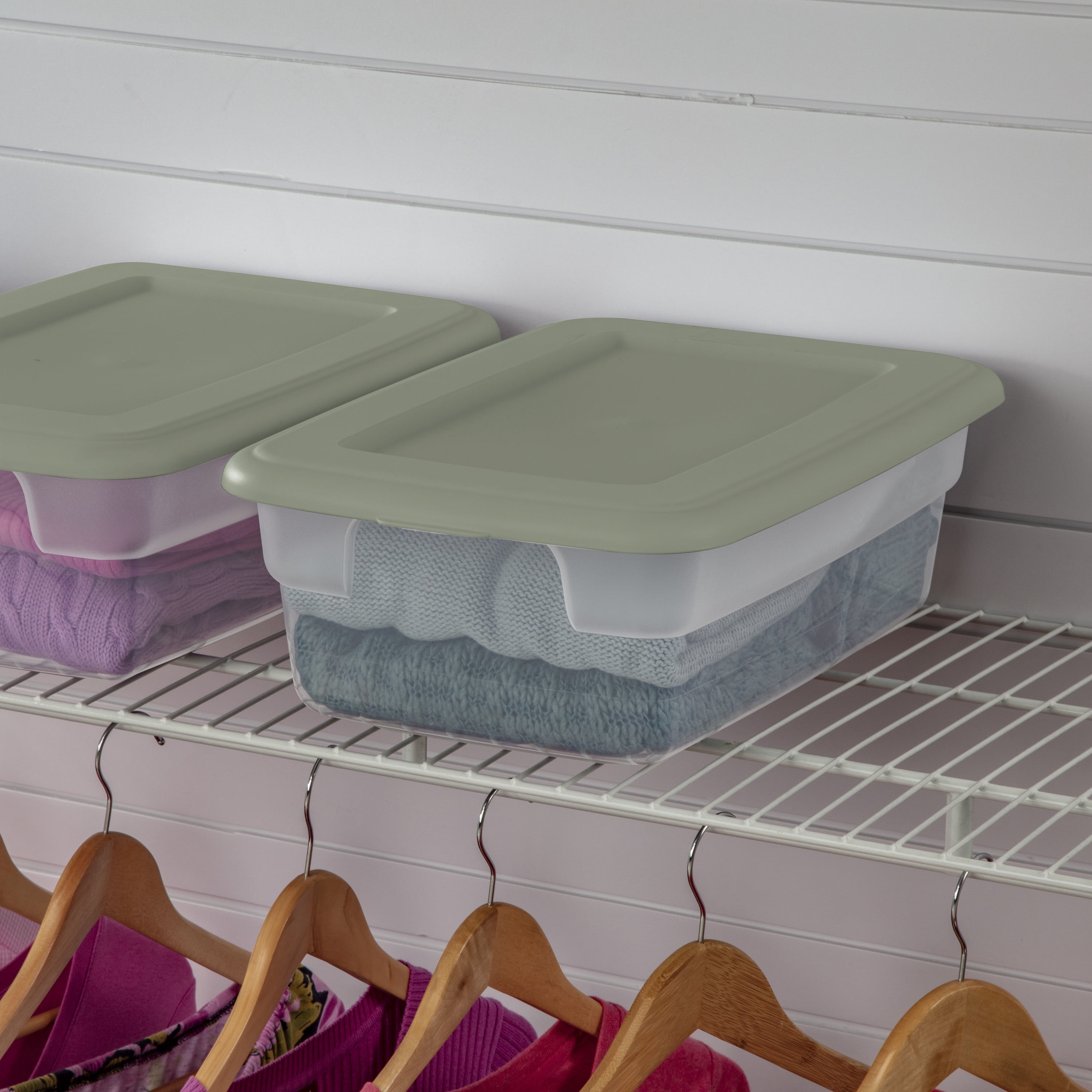 Sterilite Ensemble de (4) Boîtes 11.4 L – Vert STERILITE BOITE 4X11.4L