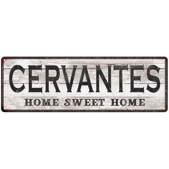 CERVANTES Home Sweet Home Country Look Gift 6x18 Metal Sig 206180045947