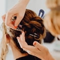 thumbnail image 3 of 4 Pieces Shaped Hairpin Fork, French Style Hair Pins, Hair Forks Tortoise Shell for Long Hair, 2 Prong Updo Chignon Pin for Hairstyle Accessories, 3 of 5