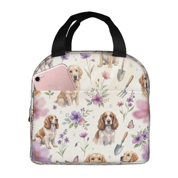 Cute Dog Lunch Bag For Women Men, Insulated Reusable Lunch Tote Bag, Large Capacity Lunch Box For Work, Leakproof Cooler Lunch Bag For Office Picnic Travel