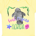 thumbnail image 4 of Inktastic Fort Myers Florida Cute Swimming Manatee Boys or Girls Baby Bodysuit, 4 of 5