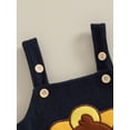thumbnail image 3 of Baby Girl Boy Thanksgiving Outfit Turkey Romper Corduroy Overalls Sleeveless Straps Jumpsuits Bodysuits Cute Fall Clothes, 3 of 8