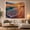 Foamy Wave, variant on Beach Sunset Over a Foamy Wave With Distant Palms, Tranquil Digital Art for Ocean Lovers, Seashore Wall Decor, Housewarming Gift, Tapestry Wall Hanging for Bedroom and Living Room