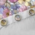 thumbnail image 4 of Homewish Colorful Floral Curtains Pack of 2 (42x84 Each),Retro Flower Curtains Blackout,Modern Multicolor Aesthetic Bedroom Curtains For Girls Teens,Microfiber Bedroom Decor, 4 of 6