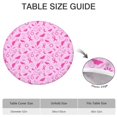 thumbnail image 6 of Pink Breast Cancer Awareness Pattern Round Fitted Tablecloth with Elastic Edge,Dining Table Cover Waterproof,Outdoor Round Tablecloth for Camping,Dining,Indoor and Outdoor, 6 of 7