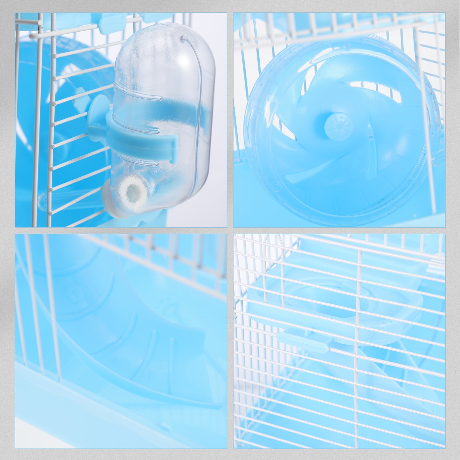 Hamster Cage Double-layer Castle Guinea Pig Toy Hideout Transparent Accessories Rat