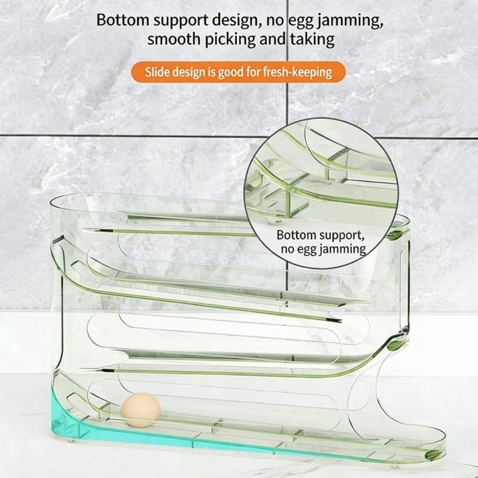 ANXPTIME 4 Tiers Eggs Holder For Refrigerator Prevents Overcrowding Saves Space