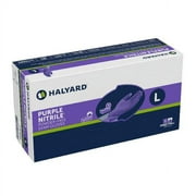 Halyard Health 55083 Powder Free Purple Nitrile Exam Gloves, Large 100/bx