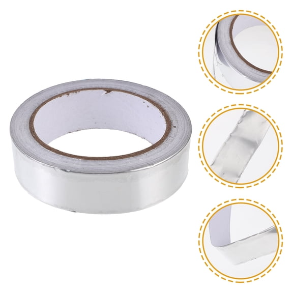 Supvox White Aluminum Foil Tape for Home Use with Conductive Adhesive and Thermal Insulation