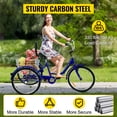 thumbnail image 1 of Triciclo VEVOR para adultos, ruedas de 24 pulgadas, triciclo para adultos, 1 velocidad, 3 ruedas, bicicletas para adultos, bicicleta de tres ruedas para adultos, triciclo para adultos,, 1 of 9