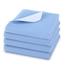 KEKOY 18x24inch 4 Layer Reusable Incontinence Bed Underpad, 4 Pack Washable Super Waterproof Absorbent Bed Pads Incontinence Protection, Pee Pads for Adults, Dogs