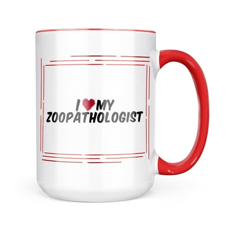 

Neonblond I heart love my Zoopathologist Mug gift for Coffee Tea lovers