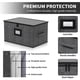 thumbnail image 4 of Caja de almacenamiento para copas de vino Aokeyee, 2 unidades, gris, con separadores, 4 of 7
