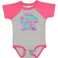 thumbnail image 3 of Inktastic Yeah I'd Rather Be with My Yaya in Pink Blue and Purple Boys or Girls Baby Bodysuit, 3 of 5