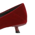 thumbnail image 6 of Women's Pumps Stiletto High Heel 3cm Pointed Toe Suede Bow Wedding Shoes for Bride Prom Party, 6 of 7
