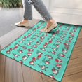thumbnail image 4 of Turquoise Christmas Gnome Pattern Door Rugs,Washable Non Slip Door Mats Indoor,Decorative Door Mats,Entry Mat Indoor for Entrance,Bedroom,Kitchen,Bathroom,17"x30", 4 of 6
