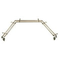 thumbnail image 4 of Parnika 13/16" Double Bay Window curtain rod Adjustable 20"-36", 38"-72" - Antique Brass,(ABay-33-4D), 4 of 4