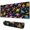 Colorful Dinosaurs Colorful, variant on Long Mouse Pads for Desk,Colorful Dinosaurs Colorful Paws Pattern Desk Mats on Top Of Desks, Desk Mouse Pad Extra Large with 3mm Non-Slip Base and Stitched Edge for Gaming,Office,Work,Home 31.5"x11.8"