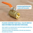 thumbnail image 4 of Uxcell Lever Handle for Ball Valve, Metal Valve Handle with Hole for Outdoor Faucet Replacement Repair Hose Bib Blue 1 94mm, 4 of 7