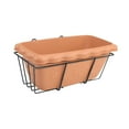 thumbnail image 4 of S SERENABLE Hanging Planter for Balcony Railing Flower Pot for Deck Garden Railing Fence brown and black, 4 of 9