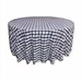 thumbnail image 3 of LA Linen TCcheck132R-RoyalK50 Nappe à Carreaux en Polyester, Blanc & Bleu Royal - 132 Po. Rond, 3 of 3