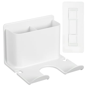 WORGEOUS Hair Dryer Holder Blower Dryer Wall Mount Hanging Rack Hair Tool Organizer Self Adhesive Bathroom Storage Shelf For Vanity