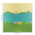 thumbnail image 4 of Building Bricks Baseplate Toddlers Flat Base Plate Block Toy Board for Adults Children Playset Decor Replacement Parts Presents Grass Type 1, 4 of 9