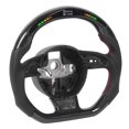 thumbnail image 4 of Volante trasero de fibra de carbono, volante con cambio LED de fibra de carbono, volante de cuero para derrapar, elegante y moderno, 4 of 9