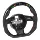 thumbnail image 4 of Volante trasero de fibra de carbono, volante con cambio LED de fibra de carbono, volante de cuero para derrapar, elegante y moderno, 4 of 9