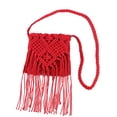 thumbnail image 1 of HEVIRGO Beach Bag Long Tassels Storage Rattan Multipurpose Single Shoulder Strap Bag for Beach, 1 of 10