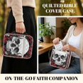 thumbnail image 4 of ZUXONGSY Rose Skull Print Bible Cover for Women Quilted Bible Protector Sturdy Christian Gift with Handle ChuZU Bag for Daily Use, 4 of 7