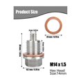 thumbnail image 5 of Magnetic Oil Drain Plug M14 X 1.5MM 2 PCS, Stainless Steel Engine Oil Drain Plugs with 2 Pcs Copper, 5 of 5