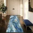 thumbnail image 3 of 2x6 Abstract Marble Runner Rug Non Slip Washable Rug, Soft Faux Wool Modern Rugs for Hallways, Kitchen Runner Rugs Non Skid, Stain Resistant Floor Carpet for Laundry Entryway Bedroom Bathroom, 3 of 6