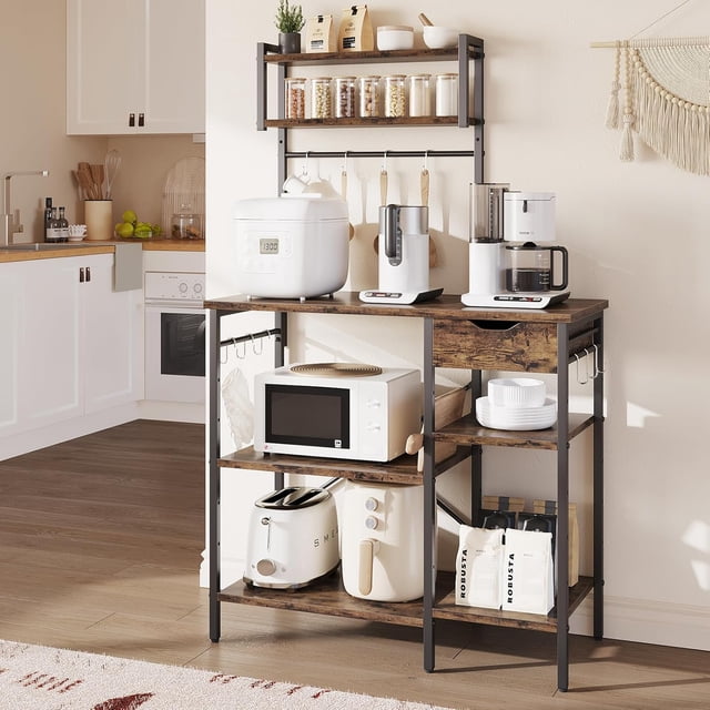 Estante de Cocina Organizado con Compartimentos Múltiples Pinmoco 0B-RST