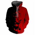 thumbnail image 4 of Sudadera con capucha con estampado 3D de rayas y empalme para hombre, sudadera con patrón de bloques de color, sudadera de manga larga para ocio callejero, sudadera holgada, 4 of 5