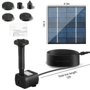 TSV Solar Fountain Water Pump 150L/H, 1.2W Solar Bird Bath Fountain for Outdoor Garden Pool, Pond, Fish Tank