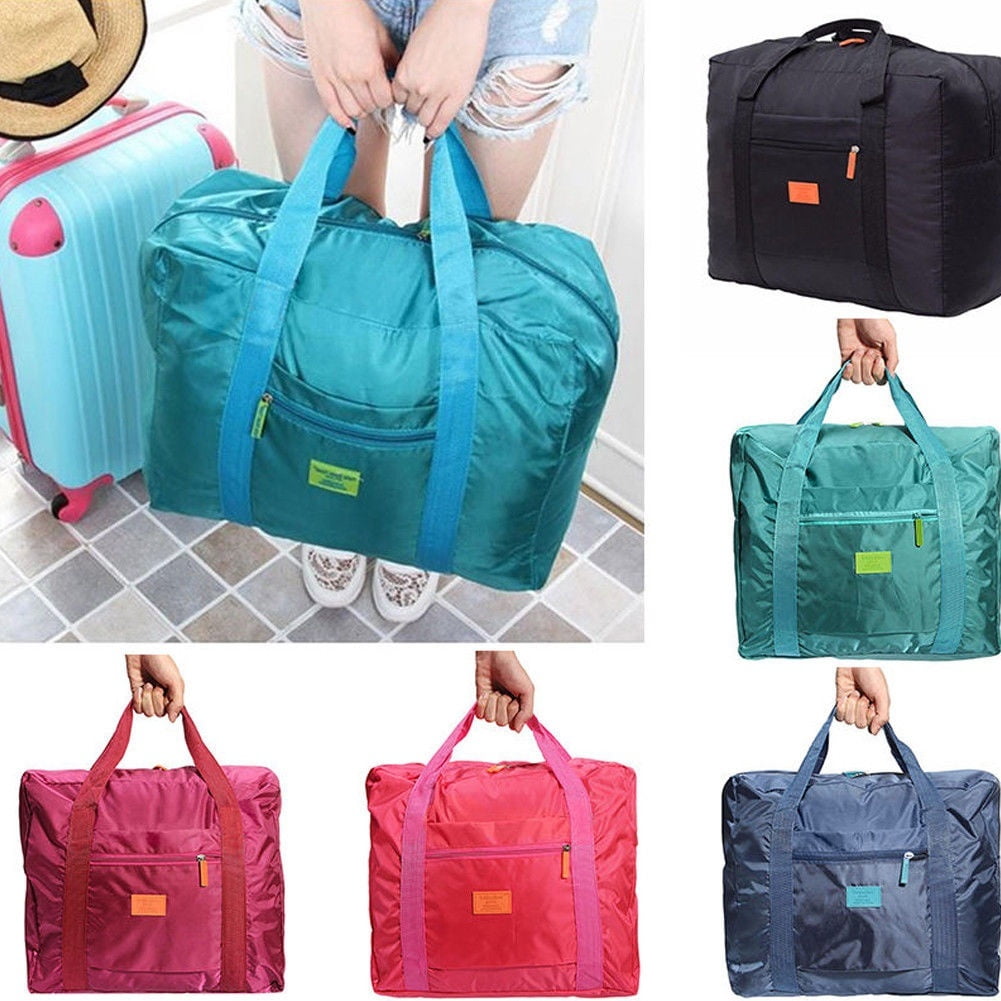 YANJINGHONG Rolling Duffel Bag 56-75L Foldable Large-Capacity Trolley Travel Bag Oxford Cloth Waterproof Hand Luggage Travel Check-in Bag Black 