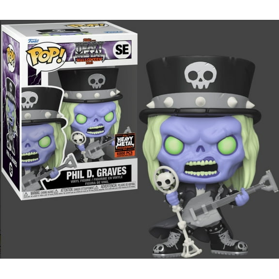 Funko Pop! Phil D. Graves SE NYCC Heavy Metal Halloween 2023 LE 6000