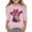 Pink, variant on WOYY Toddler Girls Valentine's Day T-Shirt 3/4 Sleeve Crewneck T Shirt Casual Graphic Tee