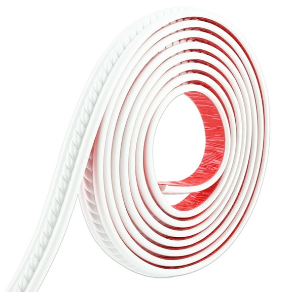 Gaahing Peel and Stick Wall Trim, Self-Adhesive Crown Molding for Mirror Frame Cabinet Tile Edge Home Decor, 16.4ft x 1.2in