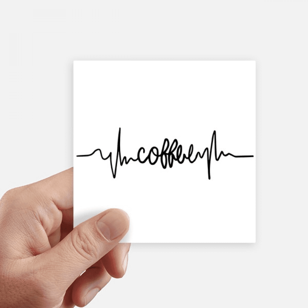 Coffee Quote Sticker Square Waterproof Stickers Wallpaper Car Decal