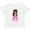 AA-White, variant on Inktastic African American Princess In Pink Dress Girls Toddler T-Shirt