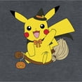 thumbnail image 2 of Junior's Pokemon Halloween Pikachu Witch Costume  Festival Muscle Graphic Tee Denim Blue Heather 2X Large, 2 of 4