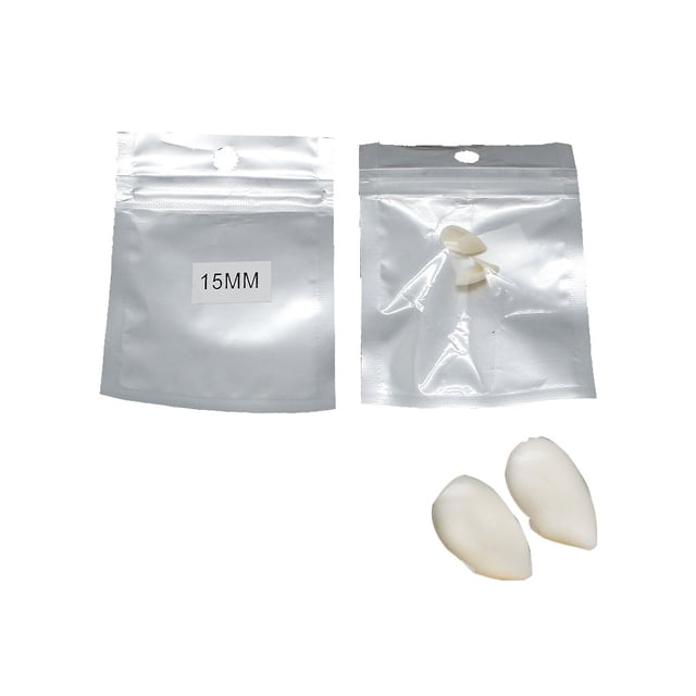 Vogacara 12 Uds de vampiro Día de Todos los accesorios de diente falso adornos accesorio de mascarada suministros para el hogar regalos cuidado de los oídos opp 15mm Vogacara CE011457-02B